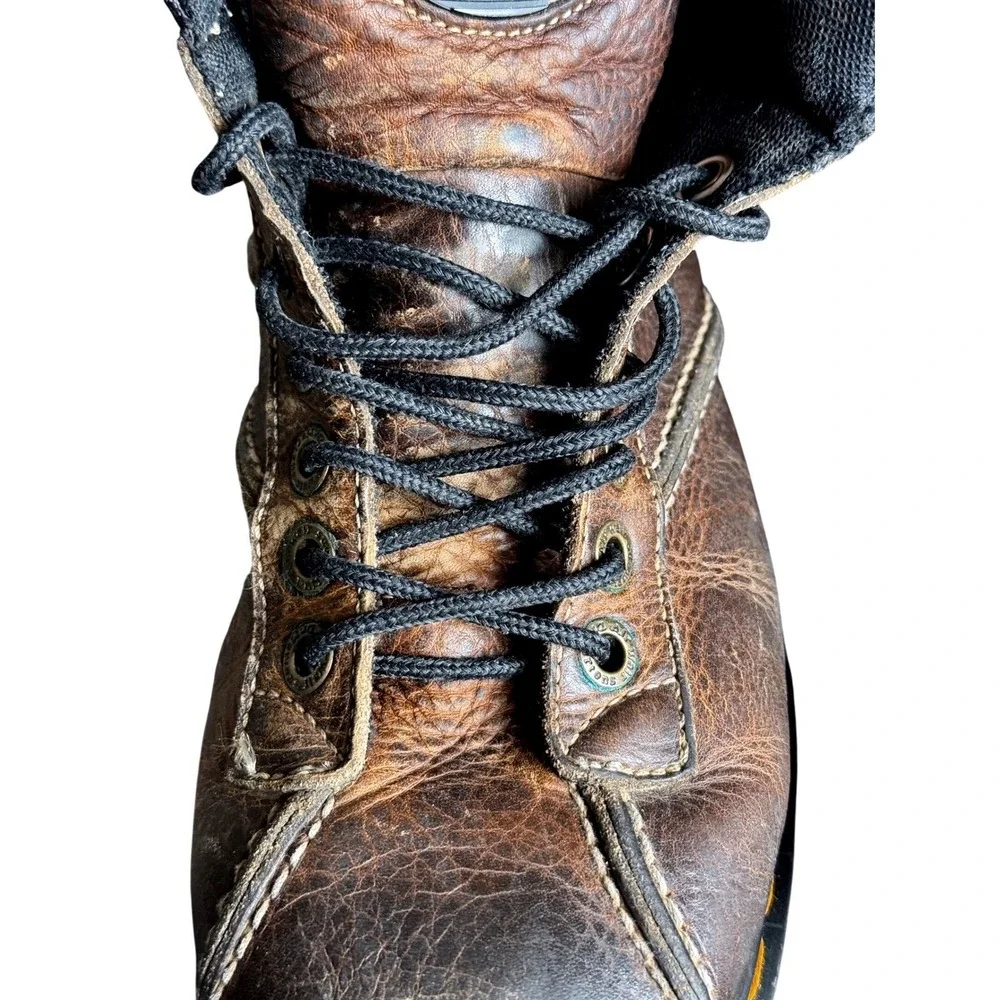 Dr Martens Men's Brown Leather Lace Up‎ Ankle Boots DM632 PC04C Size 9